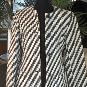 Wool and possibly mohair Tocca herringbone coat jacket blazer